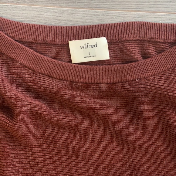 Wilfred Brown Emmy Cropped Sweater - Picture 4 of 6